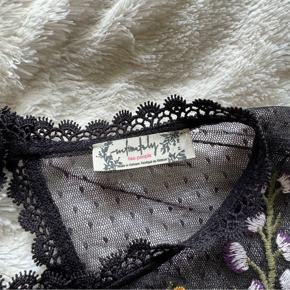 Free People Bisoux Top in Black - Picture 5 of 5